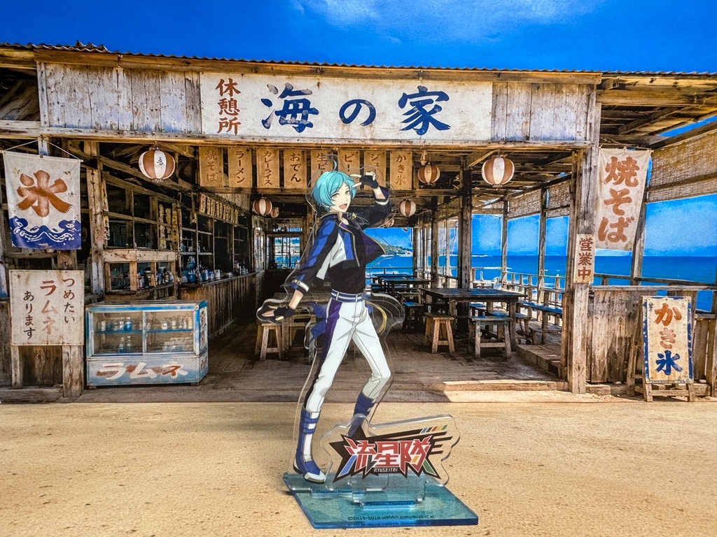【ぬまぴく】海の家|ねんどろいど・1/12フィギュア対応 ミニチュア背景(A3背景+A3床)