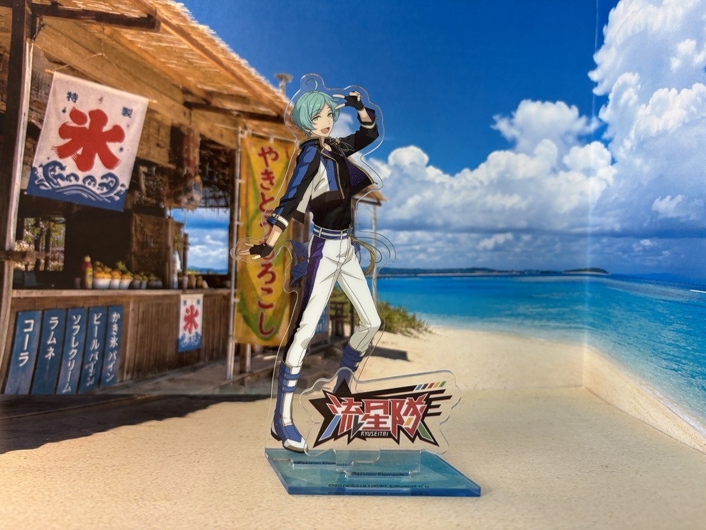【ぬまぴく】海の家|ねんどろいど・1/12フィギュア対応 ミニチュア背景(A3背景+A4床)