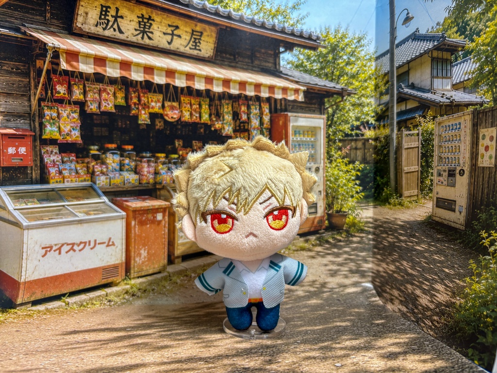 【ぬまぴく】駄菓子屋|ねんどろいど・1/12フィギュア対応 ミニチュア背景(A3背景+A4床)