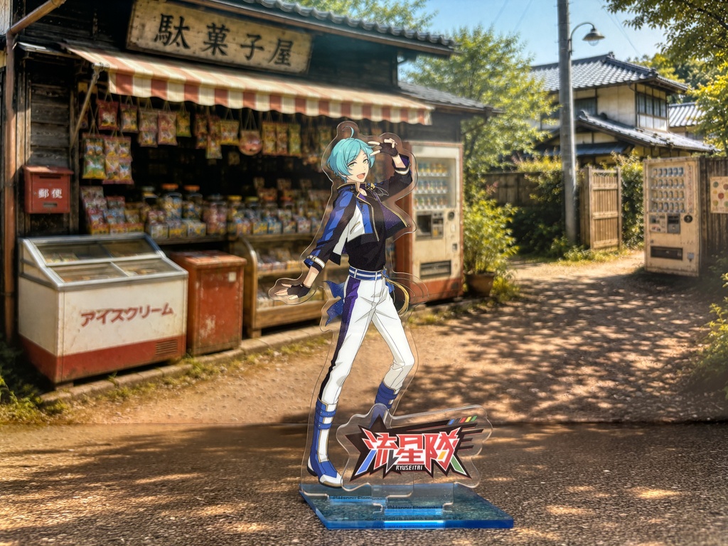 【ぬまぴく】駄菓子屋|ねんどろいど・1/12フィギュア対応 ミニチュア背景(A3背景+A3床)