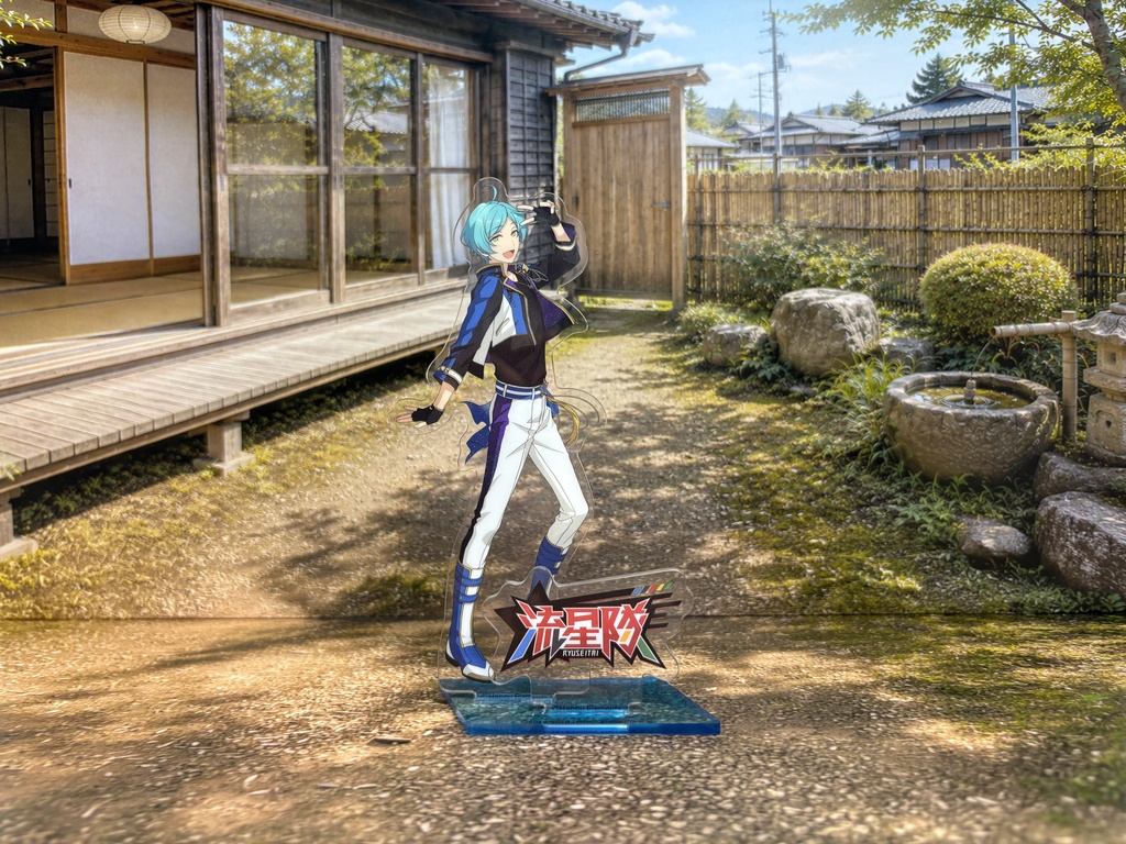 【ぬまぴく】縁側|ねんどろいど・1/12フィギュア対応 ミニチュア背景(A3背景+A3床)