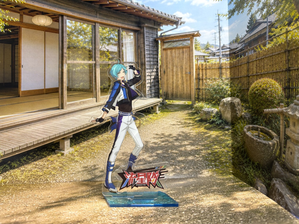 【ぬまぴく】縁側|ねんどろいど・1/12フィギュア対応 ミニチュア背景(A3背景+A4床)