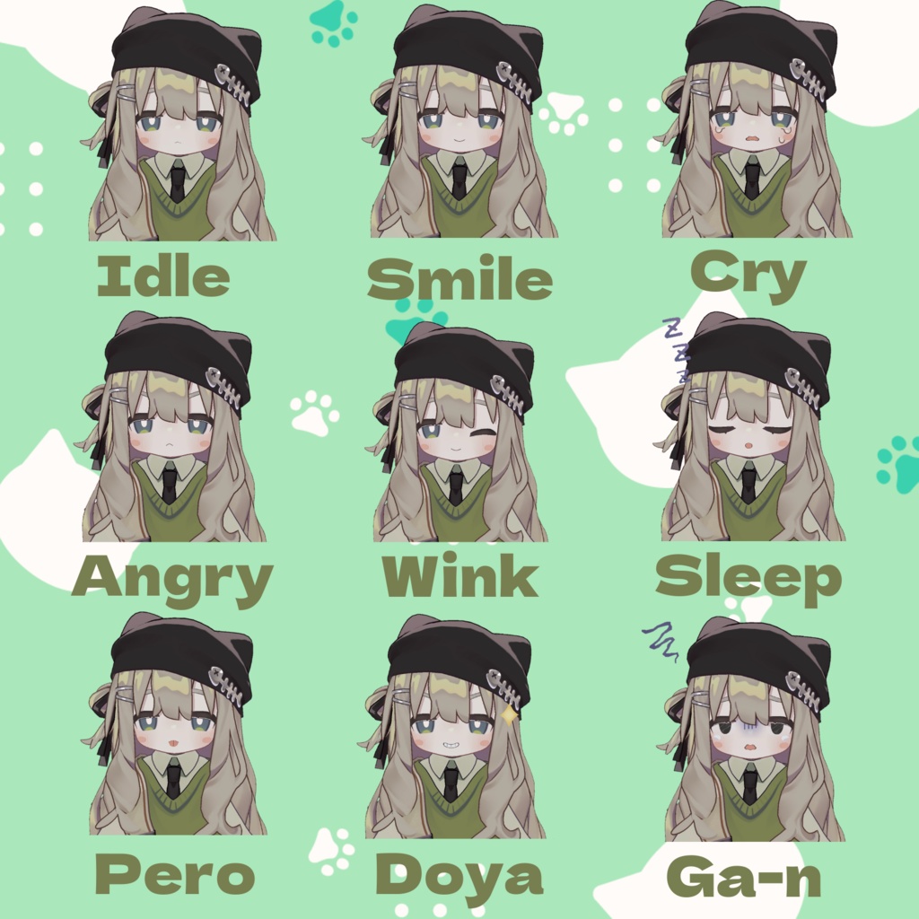 キプフェル ばぶ風表情セット 全35種!