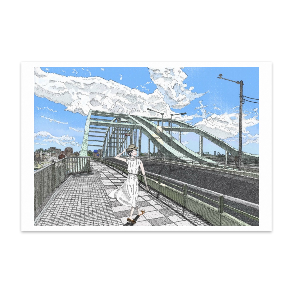 登戸へ下りて夏の戸を立てむ(多摩水道橋）