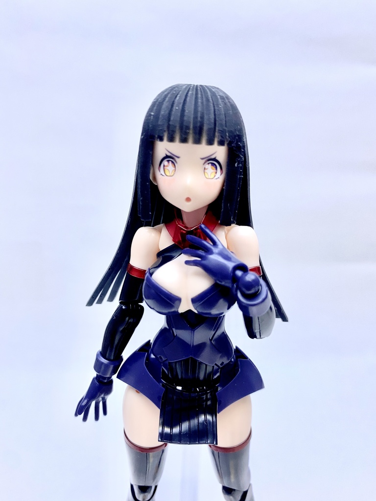 メガミデバイス　ぱっつんロングヘアー　ヘッドパーツ用