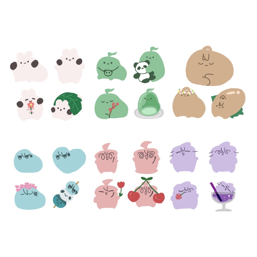 もちフレークシール春