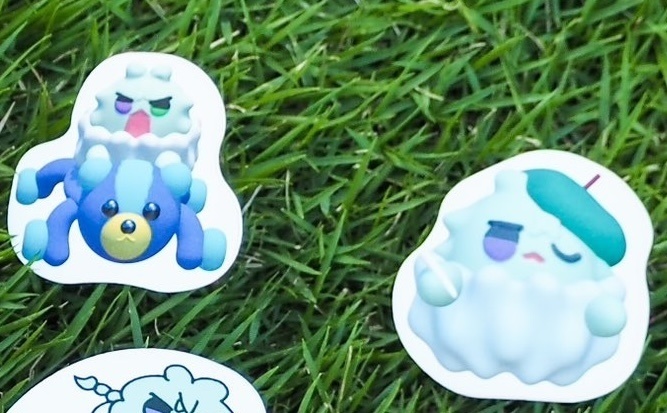 自作ステッカー