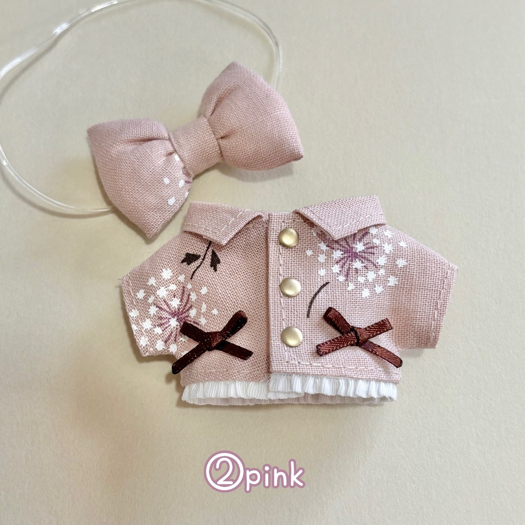 くすみカラーのおリボンセット