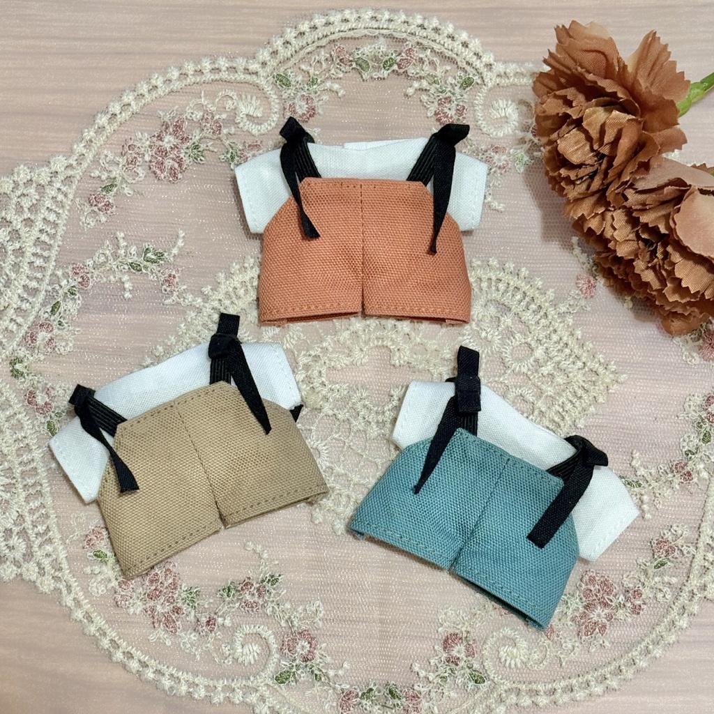 肩リボンオールインワン