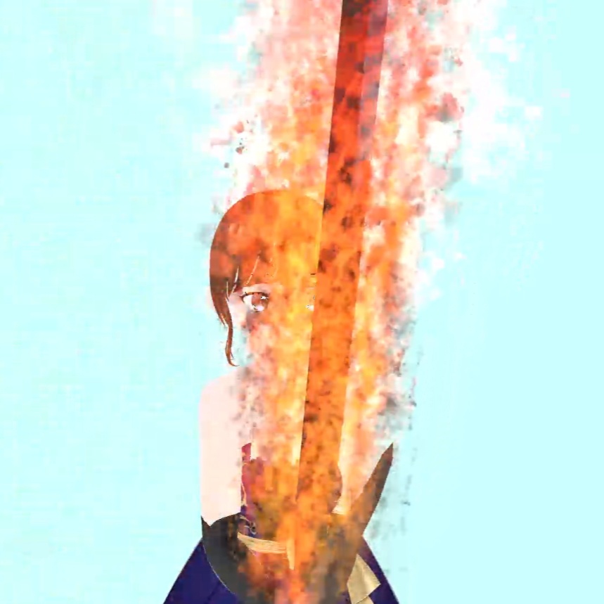 【VRChat/unity】炎の剣