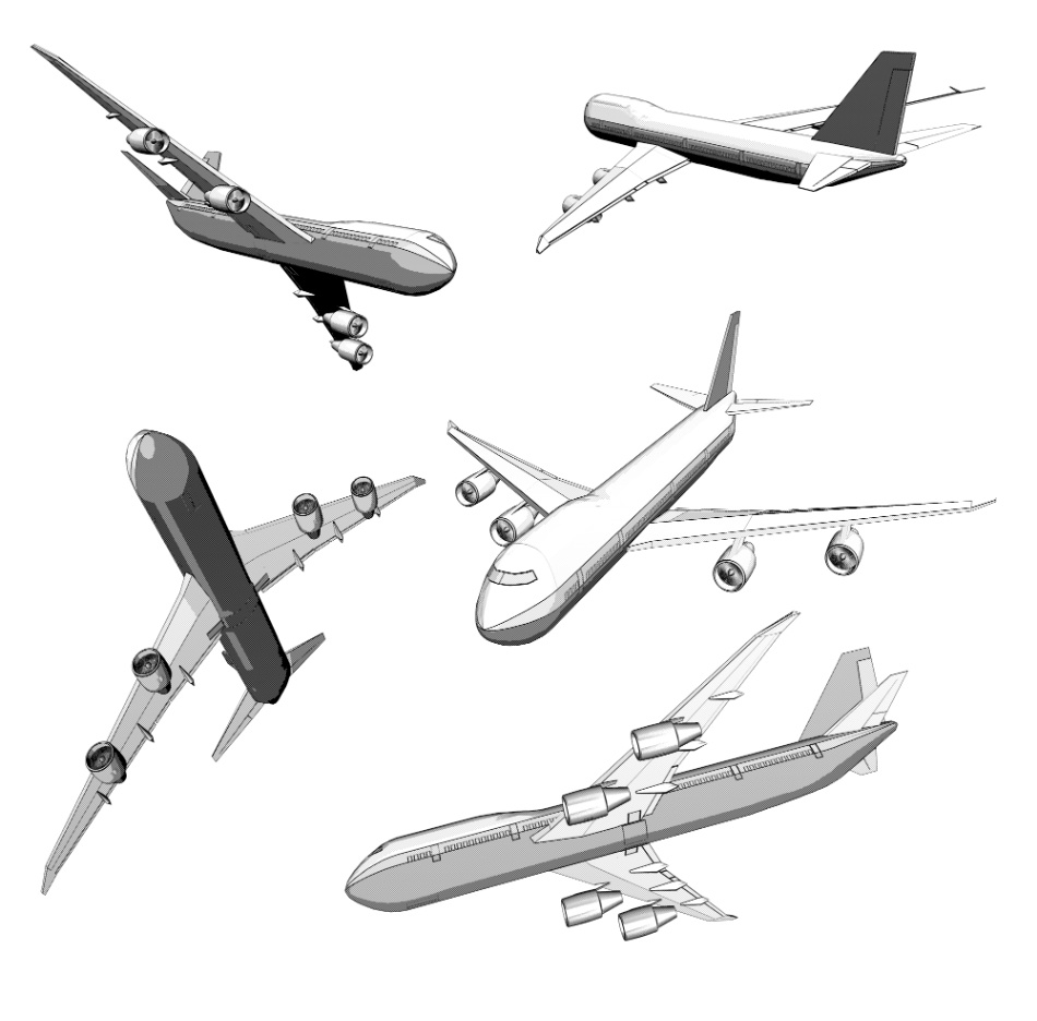 clipstudio用 3D飛行機