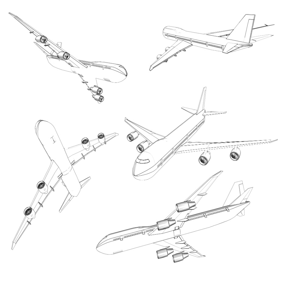 clipstudio用 3D飛行機