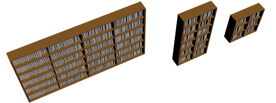 clipstudio用 3D本棚(3種類)