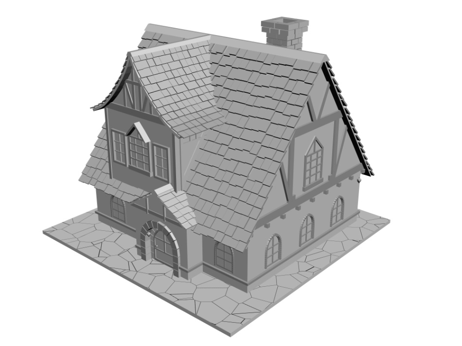 clipstudio用 3Dファンタジーハウス