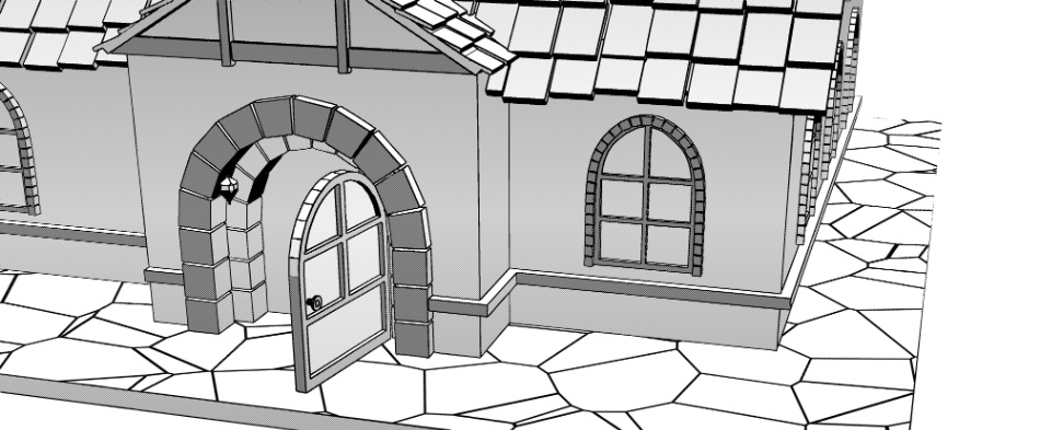 clipstudio用 3Dファンタジーハウス