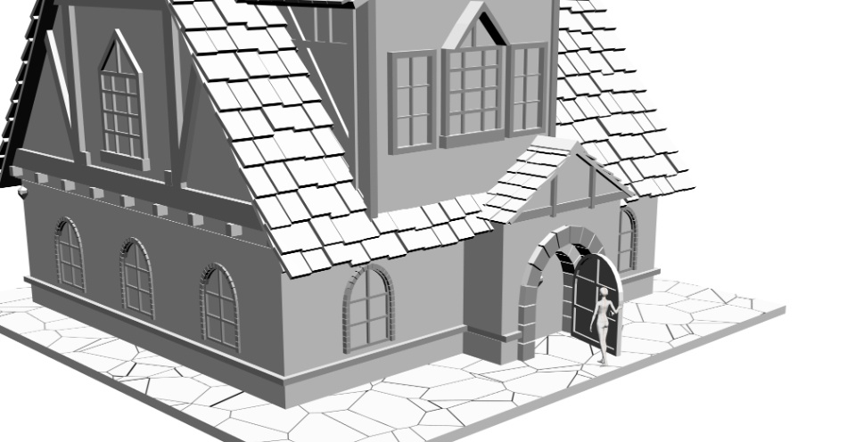 clipstudio用 3Dファンタジーハウス