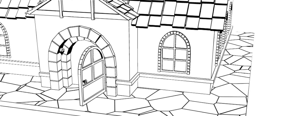 clipstudio用 3Dファンタジーハウス