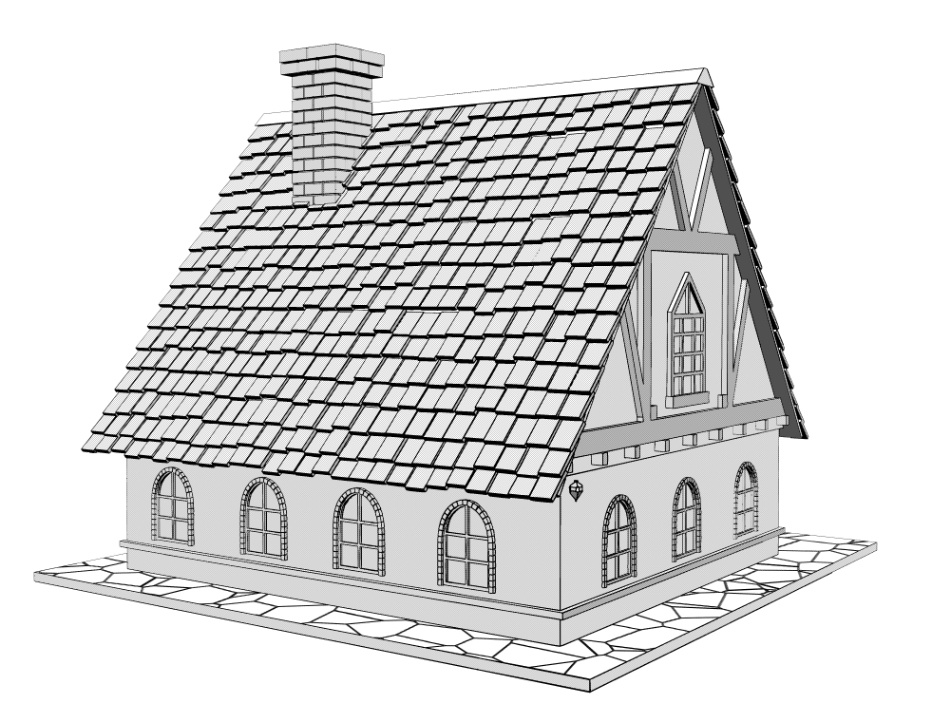 clipstudio用 3Dファンタジーハウス