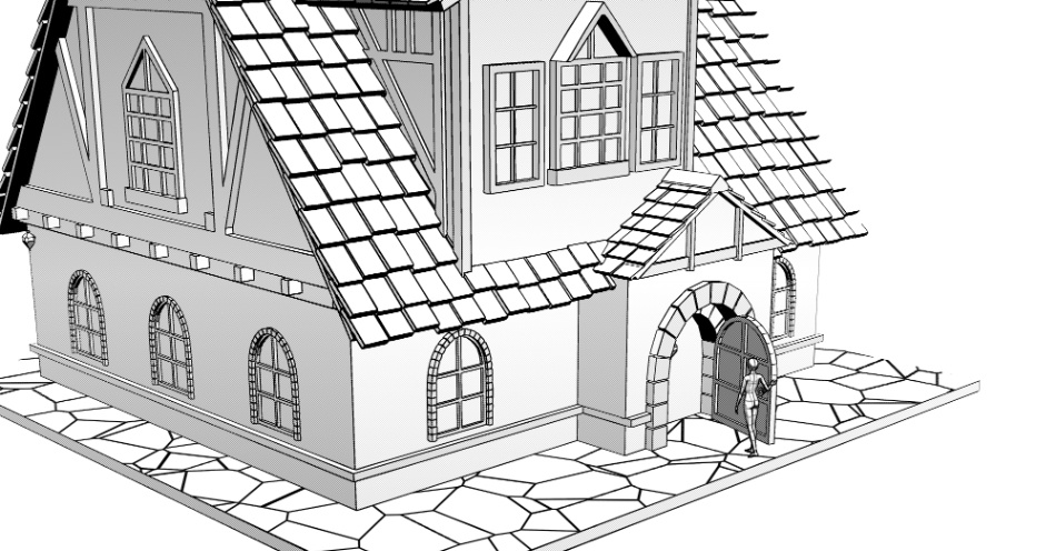 clipstudio用 3Dファンタジーハウス