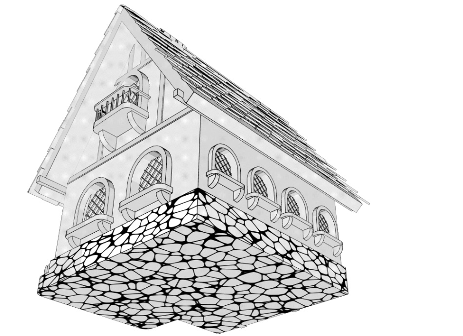 clipstudio用 3Dファンタジーハウス2