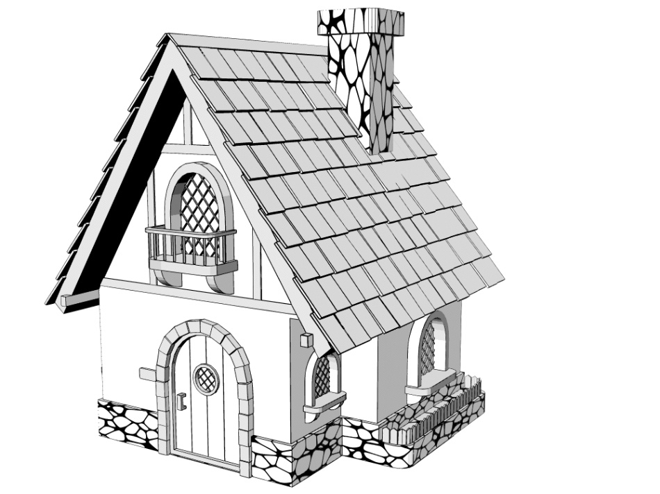 clipstudio用 3Dファンタジーハウス2