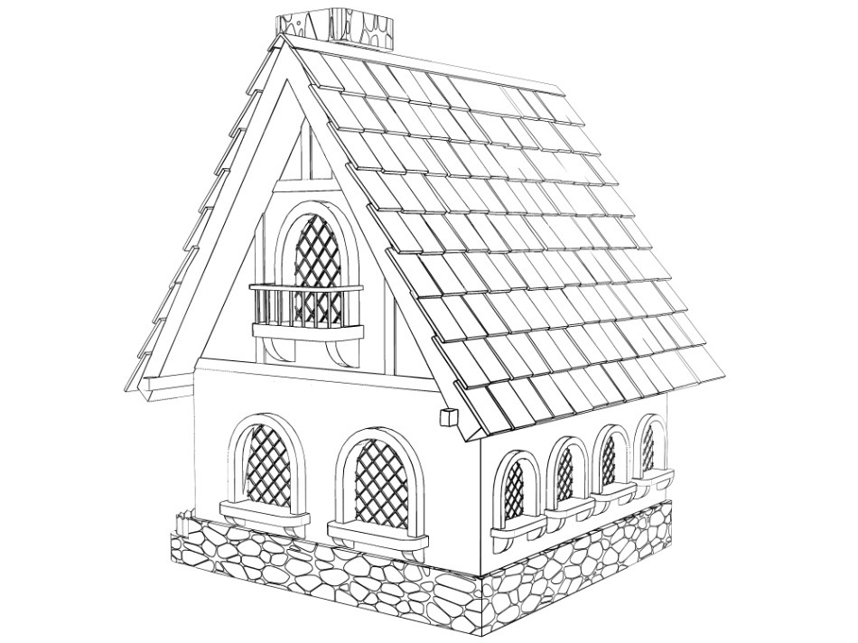 clipstudio用 3Dファンタジーハウス2