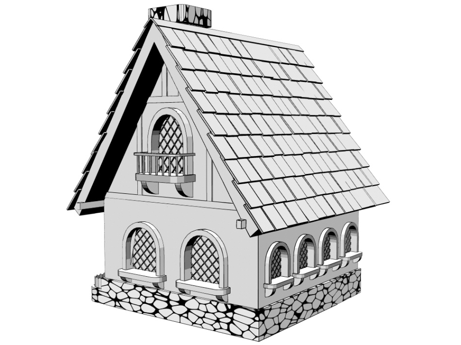 clipstudio用 3Dファンタジーハウス2