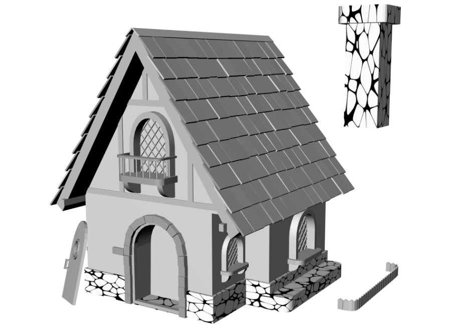 clipstudio用 3Dファンタジーハウス2