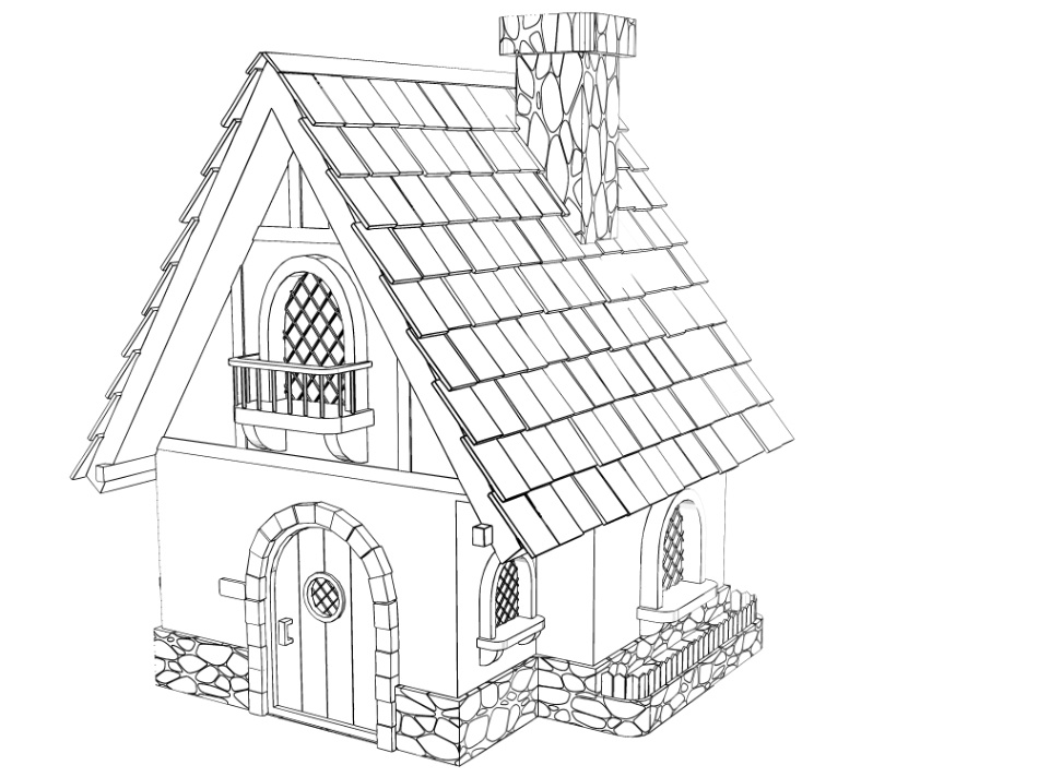 clipstudio用 3Dファンタジーハウス2