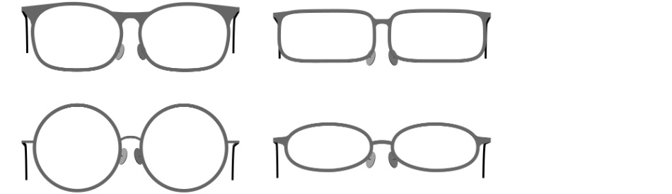 clipstudio用 【3D】メガネ×4種類