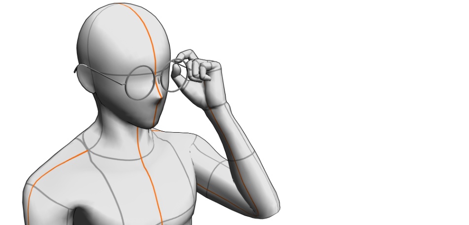 clipstudio用 【3D】メガネ×4種類