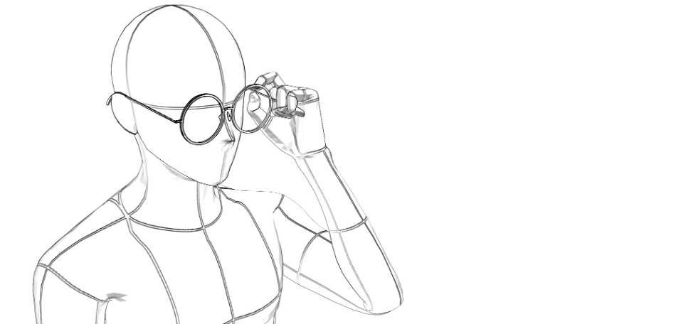 clipstudio用 【3D】メガネ×4種類