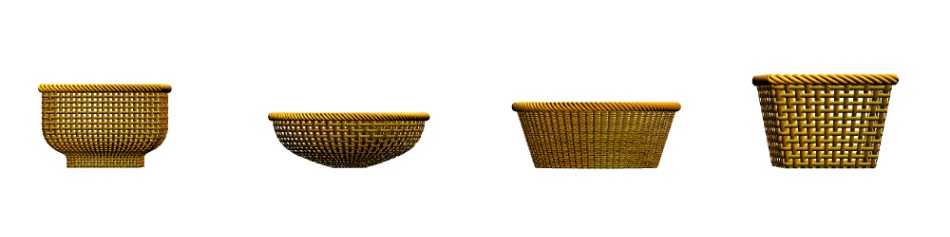 clipstudio用 【3D】バスケット×4種類