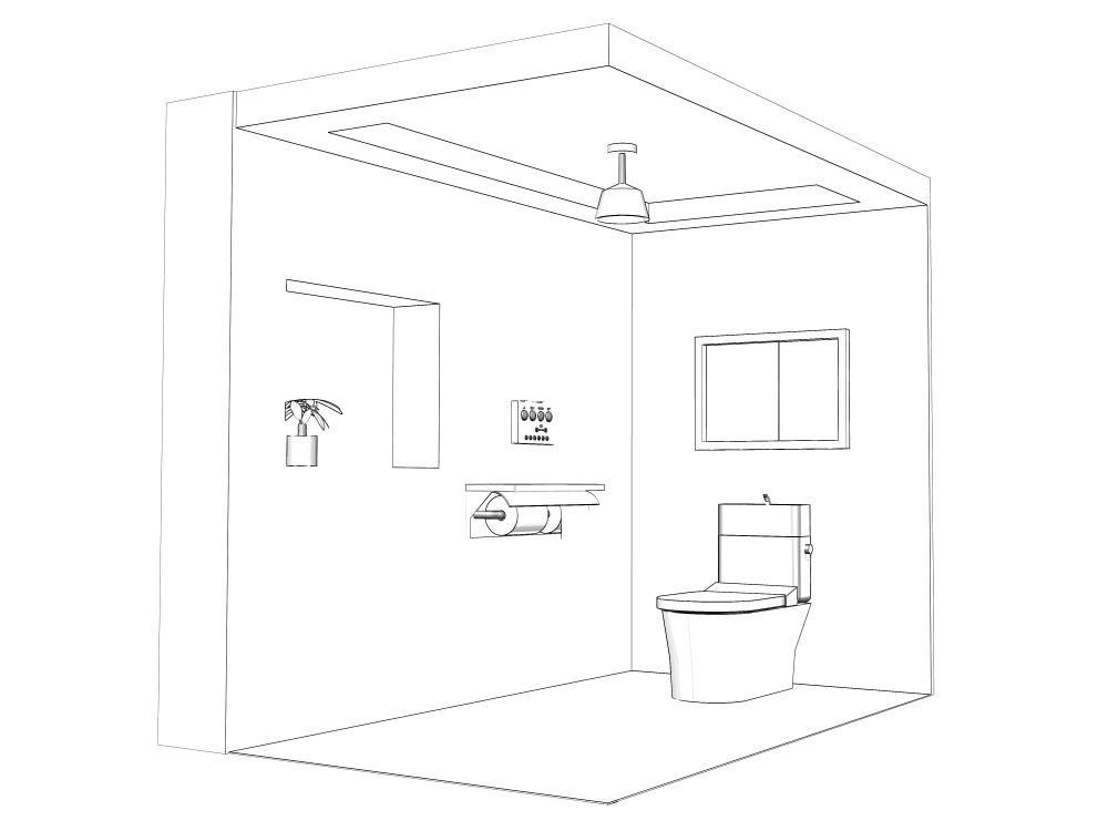 clipstudio用 【3D】洋式トイレ