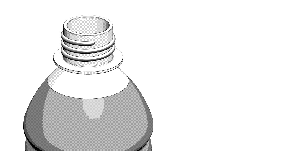 clipstudio用【3D】ペットボトル 5種類