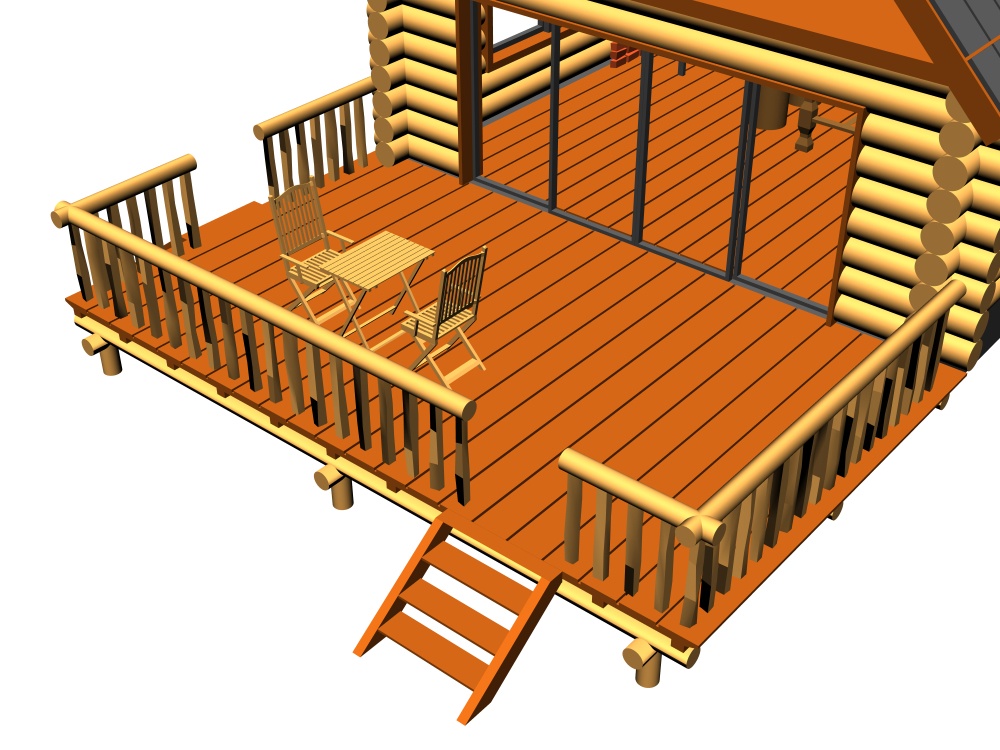 clipstudio用【3D】ログハウス