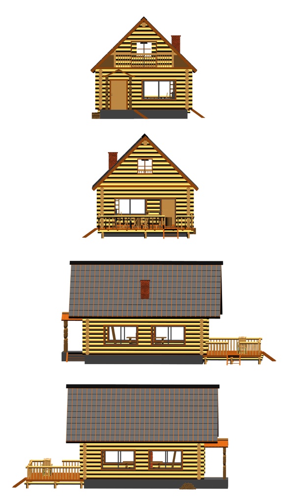 clipstudio用【3D】ログハウス