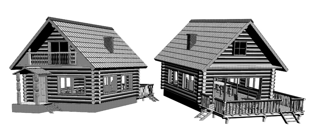 clipstudio用【3D】ログハウス