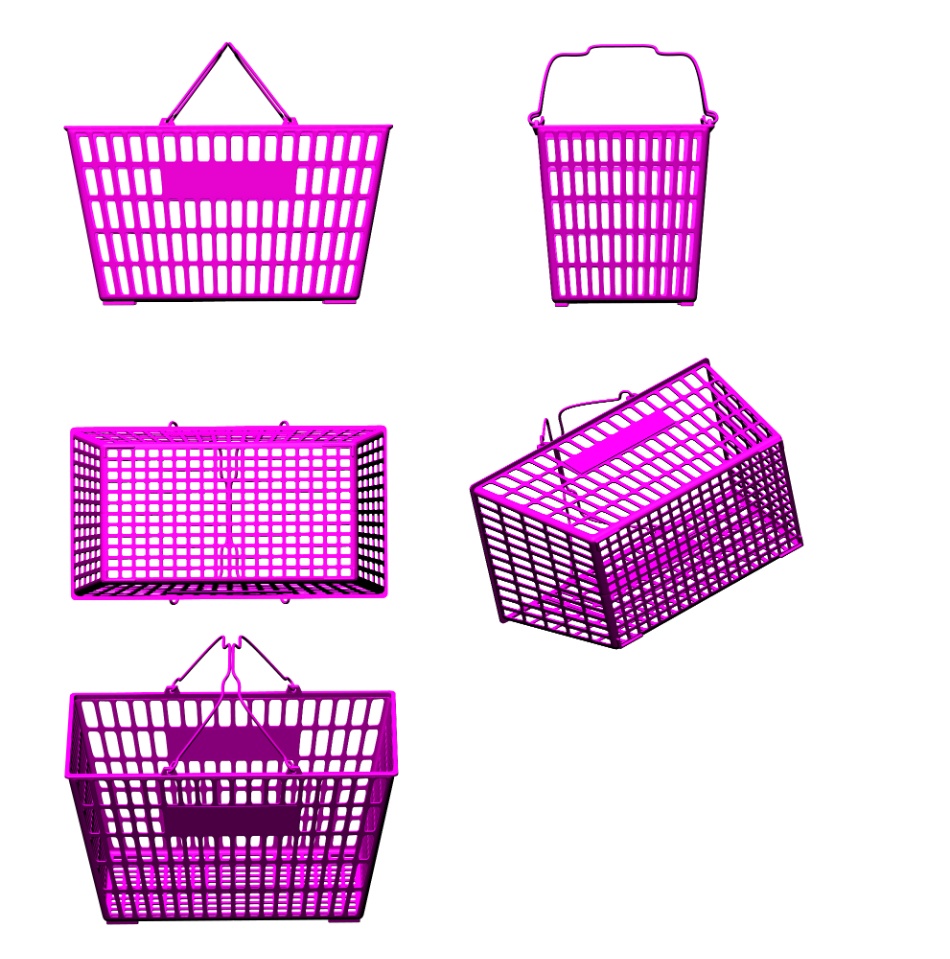 clipstudio用【3D】買い物カゴ(6カラー)