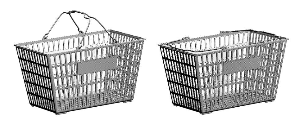 clipstudio用【3D】買い物カゴ(6カラー)