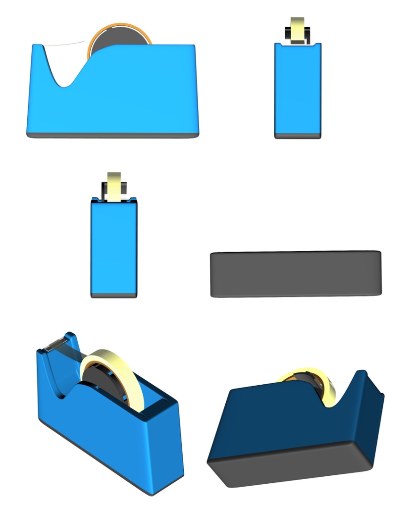 clipstudio用【3D】テープカッター(5カラー)