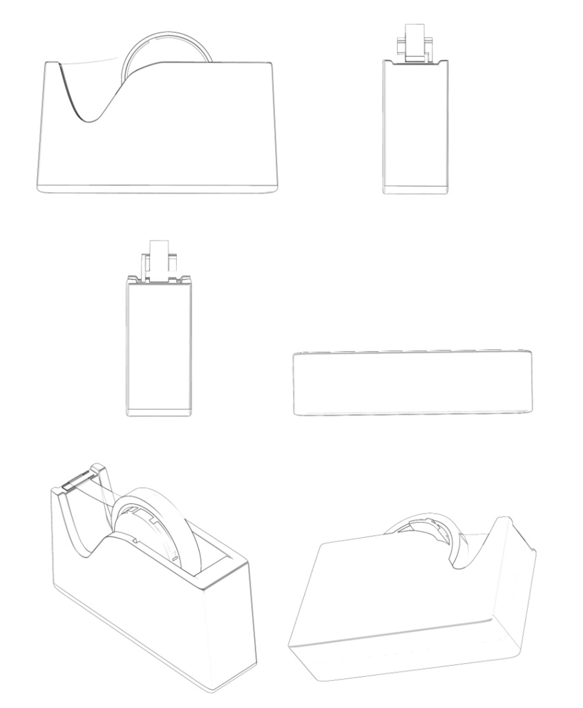 clipstudio用【3D】テープカッター(5カラー)