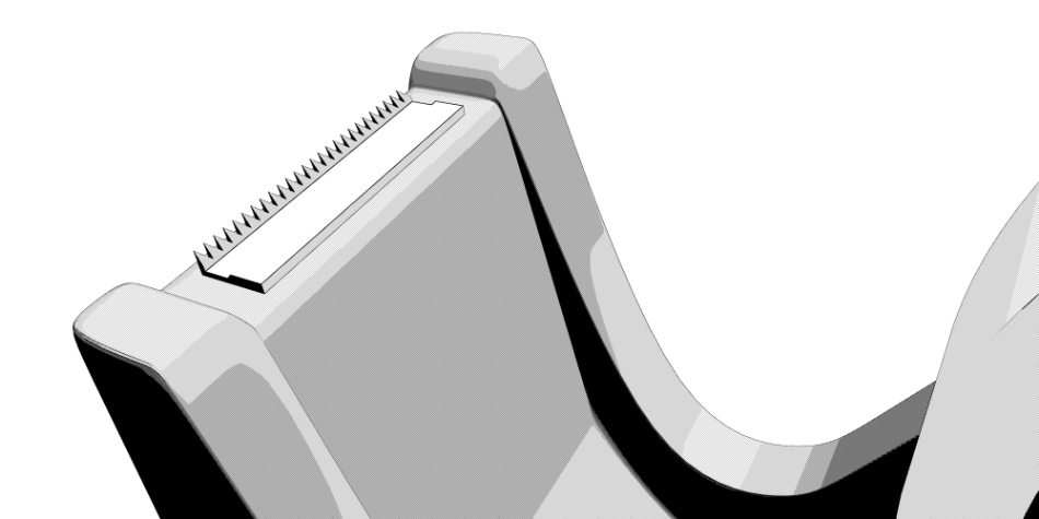 clipstudio用【3D】テープカッター(5カラー)