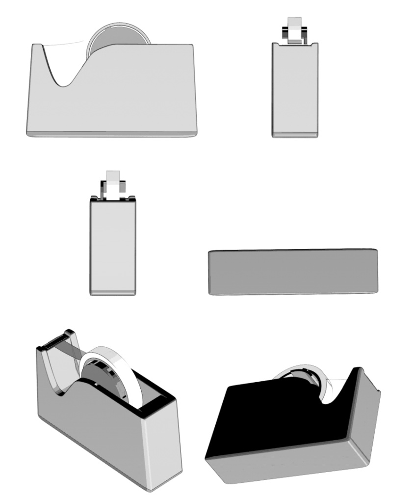 clipstudio用【3D】テープカッター(5カラー)