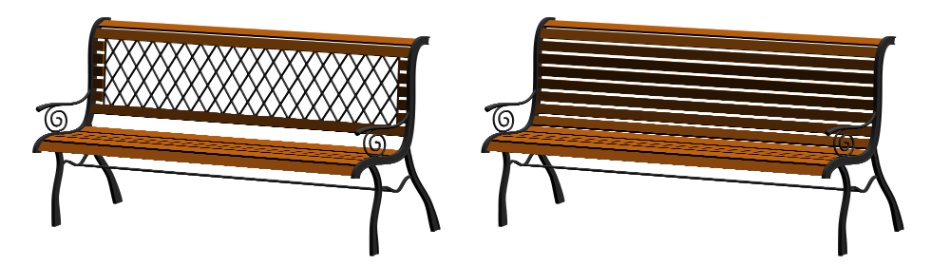 clipstudio用【3D】ベンチ × 2種類