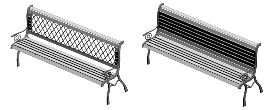 clipstudio用【3D】ベンチ × 2種類