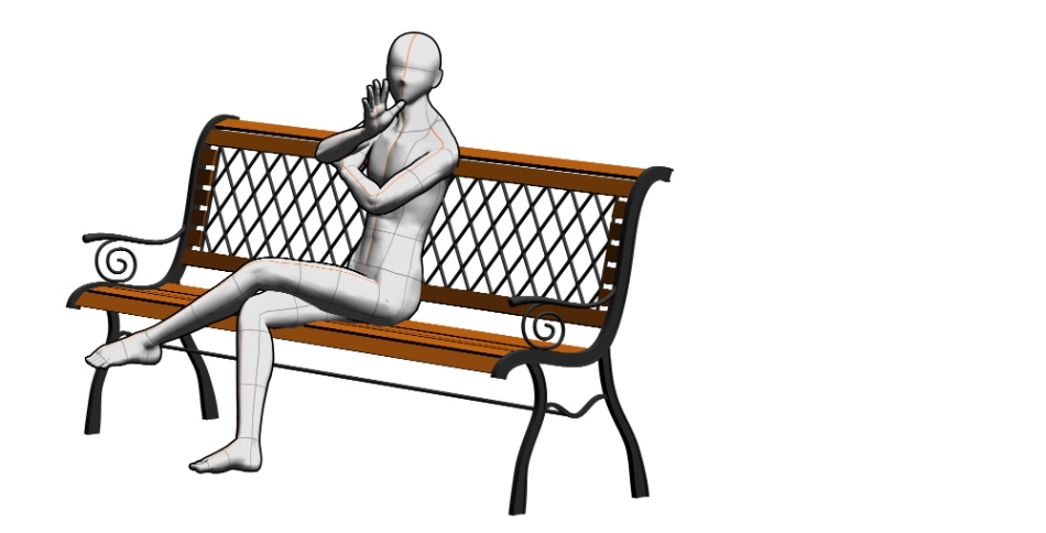 clipstudio用【3D】ベンチ × 2種類