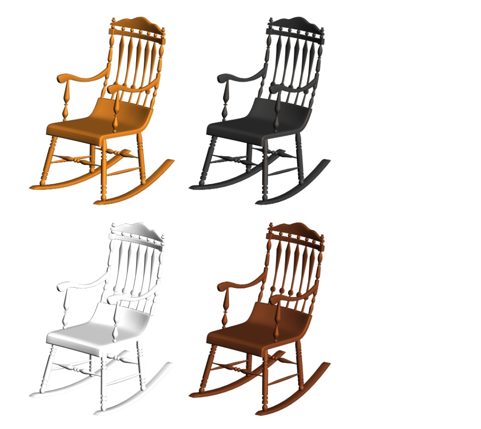 clipstudio用【3D】ロッキングチェア