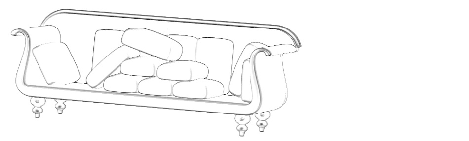 clipstudio用【3D】ソファ (6カラー)