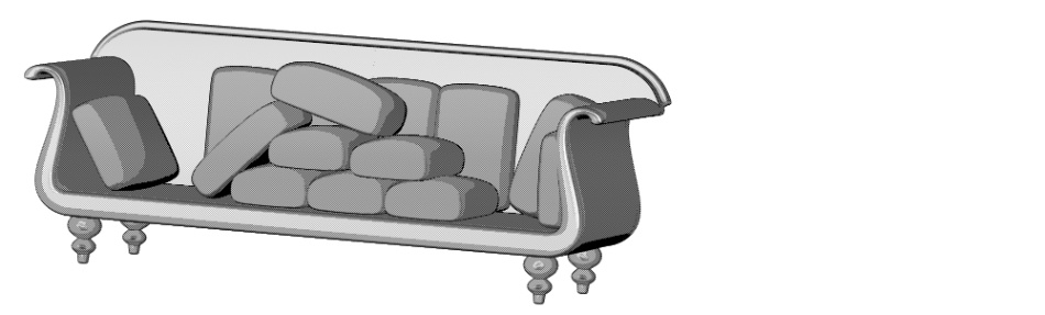 clipstudio用【3D】ソファ (6カラー)